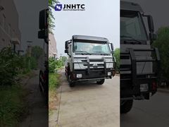 সিনোট্রুক হাও 6x4 371hp ডাম্প ট্রাক ক্রেন সহ 10 টন সিঙ্গাপুর ট্রাক মাউন্ট টেলিস্কোপিক বুম ক্রেন
