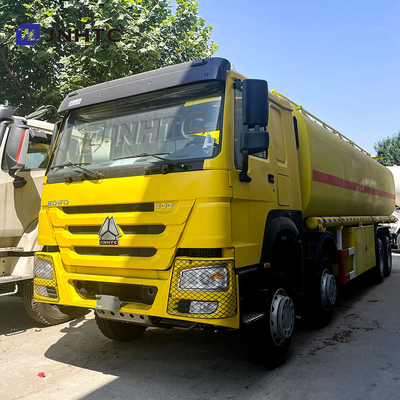 সিনোট্রুক হাও তেল ট্যাঙ্ক ট্রাক 8X4 400HP এলএইচডি ডিজেল জ্বালানী তেল রিফুয়েলিং ট্যাঙ্কার ডেলিভারি