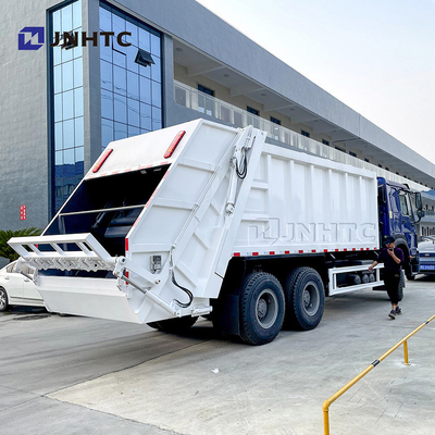 Sinotruk Howo 6x4 10 চাকার 16CBM আবর্জনা কমপ্যাক্টর যানবাহন ঝুলন্ত বালতি