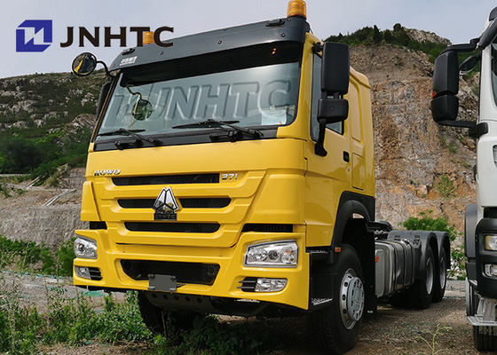 371HP Sinotruk HOWO 6X4 টিপার ট্রাক হলুদ 25 টন