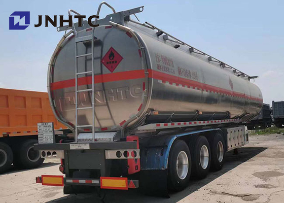অ্যালুমিনিয়াম 45000L তেল ট্যাঙ্কার ট্রেলার 3 এক্সেল Q235 Q345