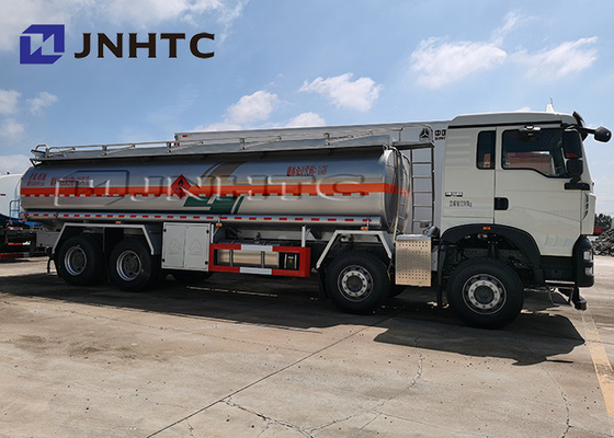 Sinotruk HOWO 8X4 তেল জ্বালানী ট্যাঙ্ক ট্রাক ক্ষমতা 25000 লিটার