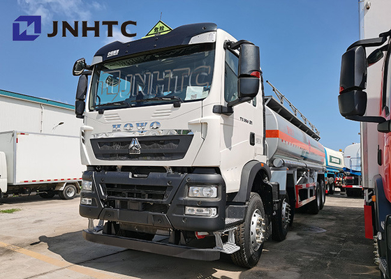 Sinotruk HOWO 8X4 তেল জ্বালানী ট্যাঙ্ক ট্রাক ক্ষমতা 25000 লিটার