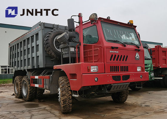 Sinotruck Howo 6x4 আন্ডারগ্রাউন্ড মাইনিং ডাম্প ট্রাক 30কিউবিক 70টন