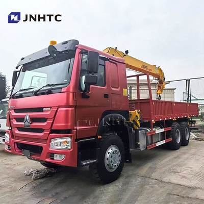 সিনোট্রুক HOWO 6x4 সোজা আর্ম ক্রেন ট্রাক 10 চাকা 340hp 10 টন
