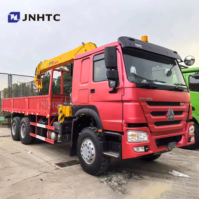 সিনোট্রুক HOWO 6x4 সোজা আর্ম ক্রেন ট্রাক 10 চাকা 340hp 10 টন