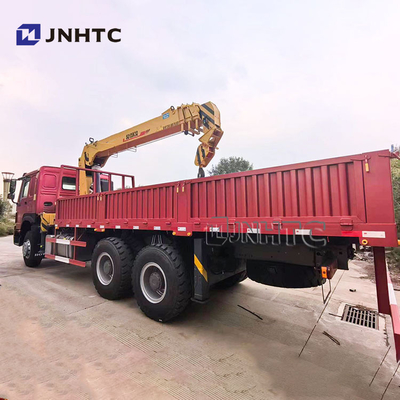সিনোট্রুক HOWO 6x4 সোজা আর্ম ক্রেন ট্রাক 10 চাকা 340hp 10 টন