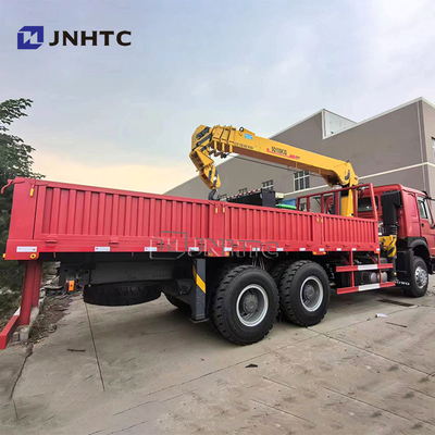 সিনোট্রুক HOWO 6x4 সোজা আর্ম ক্রেন ট্রাক 10 চাকা 340hp 10 টন