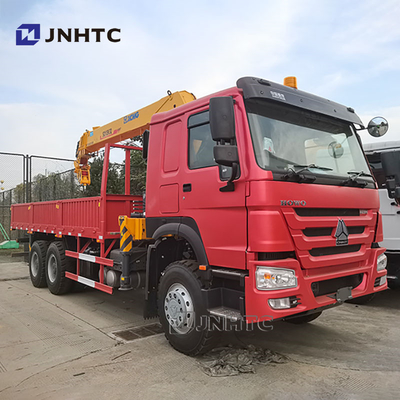হাও 6x4 সোজা আর্ম ক্রেন ট্রাক 10 চাকা 340hp ক্রেন ট্রাক সঙ্গে মালবাহী