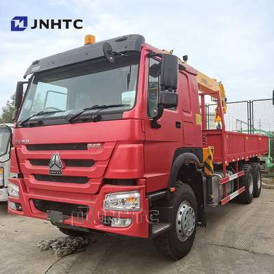 হাও 6x4 সোজা আর্ম ক্রেন ট্রাক 10 চাকা 340hp ক্রেন ট্রাক সঙ্গে মালবাহী
