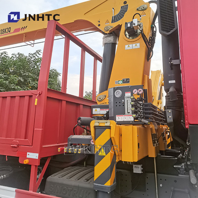হাও 6x4 সোজা আর্ম ক্রেন ট্রাক 10 চাকা 340hp ক্রেন ট্রাক সঙ্গে মালবাহী