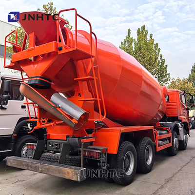 হাও কংক্রিট সিমেন্ট মিক্সার ট্রাক 8X4 380HP 12 চাকা ইউরো 2 4 উচ্চ মানের