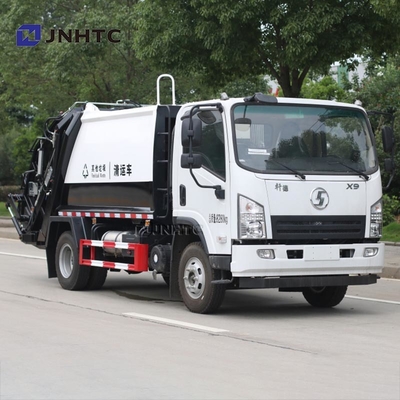 শ্যাকম্যান এক্স৯ আবর্জনা কম্প্যাক্টর ট্রাক 4X2 160hp 12CBM আবর্জনা ট্রাক বিক্রয়ের জন্য