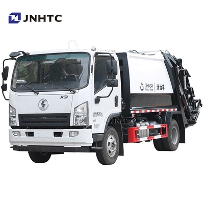 শ্যাকম্যান এক্স৯ আবর্জনা কম্প্যাক্টর ট্রাক 4X2 160hp 12CBM আবর্জনা ট্রাক বিক্রয়ের জন্য