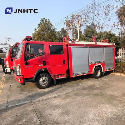 নতুন সিনোট্রাক হাও 4x2 হালকা দায়িত্ব ফায়ার ফাইটিং ট্রাক সঙ্গে জল পাম্প ট্রাক উচ্চ মানের