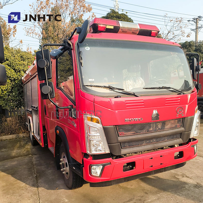 নতুন সিনোট্রাক হাও 4x2 হালকা দায়িত্ব ফায়ার ফাইটিং ট্রাক সঙ্গে জল পাম্প ট্রাক উচ্চ মানের