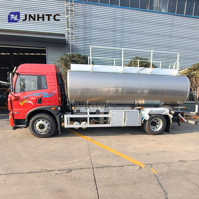 FAW জ্বালানী ট্যাঙ্ক ট্রাক তেল ট্যাঙ্কার 4X2 5M3 6 চাকা আবহাওয়া প্রতিরোধী ইস্পাত ফ্রেম কাঠামো সঙ্গে