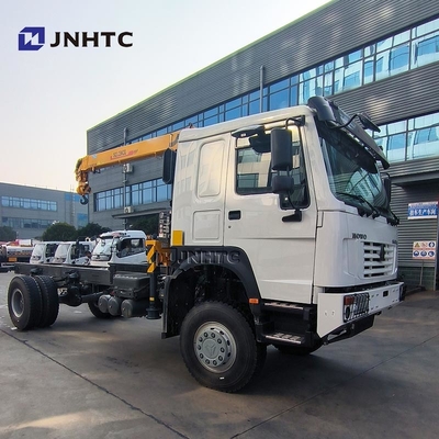 ভারী ট্রাক HOWO ডিজেল কার্গো ট্রাক 4x4 6 চাকা চ্যাসি ক্রেন সঙ্গে উচ্চ মানের