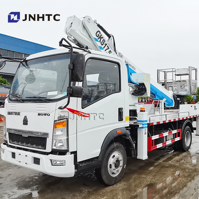 হাও 4x2 বালতি ট্রাক এয়ার ওয়ার্কিং প্ল্যাটফর্ম ট্রাক মাউন্টড উচ্চ উচ্চতা অপারেশন ট্রাক স্ট্রিট লাইট রক্ষণাবেক্ষণের জন্য