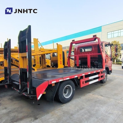 HOWO Wrecker ট্রাক 4x2 5 টন Excavator Loader Loading Tow Wrecker ফ্ল্যাটবেড কার্গো ট্রাক