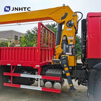 HOWO ট্রেট আর্ম ক্রেন ট্রাক 6X4 10 চাকা 340hp 10 টন ক্রেন সহ কার্গো ট্রাক