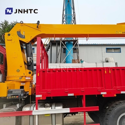 HOWO ট্রেট আর্ম ক্রেন ট্রাক 6X4 10 চাকা 340hp 10 টন ক্রেন সহ কার্গো ট্রাক