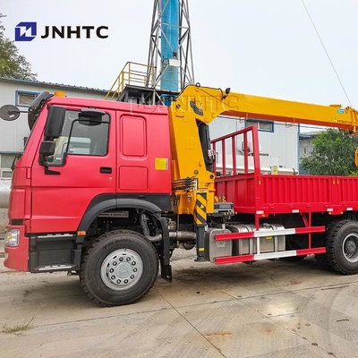 HOWO ট্রেট আর্ম ক্রেন ট্রাক 6X4 10 চাকা 340hp 10 টন ক্রেন সহ কার্গো ট্রাক