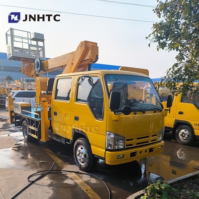 উচ্চ উচ্চতা অপারেশন ট্রাক 4x2 12m 18m টেলিস্কোপিক বুম এয়ার প্ল্যাটফর্ম ট্রাক