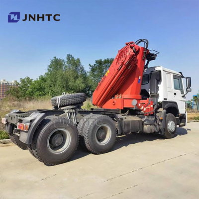 কারখানার দাম সিনোট্রাক HOWO 6x4 ট্যাক্টর ট্রাক 10 টন ভাঁজ ক্রেন সঙ্গে