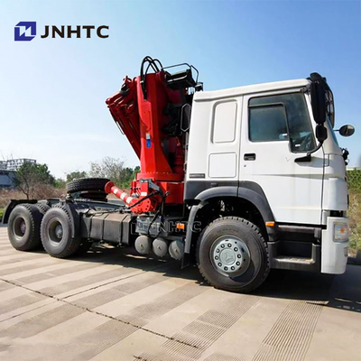 কারখানার দাম সিনোট্রাক HOWO 6x4 ট্যাক্টর ট্রাক 10 টন ভাঁজ ক্রেন সঙ্গে