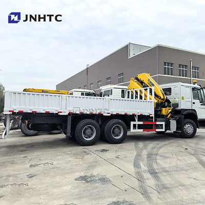 সিনোট্রুক HOWO 6x4 400HP কার্গো ট্রাক 10 টন বুম ক্রেন ট্রাক চীন কারখানা