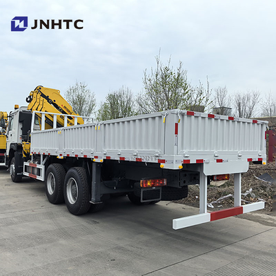 সিনোট্রুক HOWO 6x4 400HP কার্গো ট্রাক 10 টন বুম ক্রেন ট্রাক চীন কারখানা