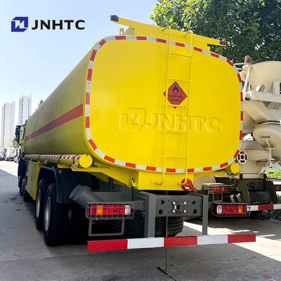 সিনোট্রুক হাও তেল ট্যাঙ্ক ট্রাক 8X4 400HP এলএইচডি ডিজেল জ্বালানী তেল রিফুয়েলিং ট্যাঙ্কার ডেলিভারি