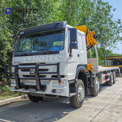 নতুন হাওও ক্রেন ট্রাক 8X4 10 টন কার্গো ফোল্ডিং ক্রেন 16 চাকা সঙ্গে সেরা মূল্য