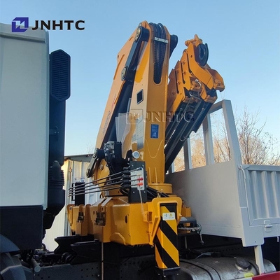 HOWO ক্রেন ট্রাক 6x4 400HP 10 টন বুম ক্রেন ট্রাক সহ কার্গো ট্রাক