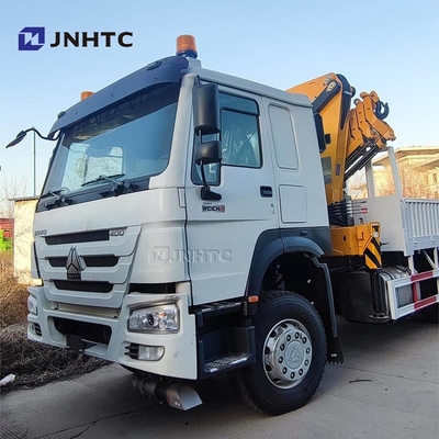 HOWO ক্রেন ট্রাক 6x4 400HP 10 টন বুম ক্রেন ট্রাক সহ কার্গো ট্রাক
