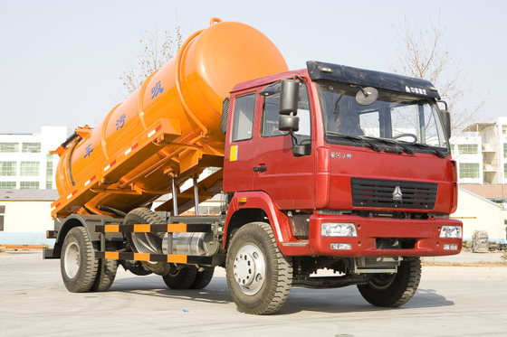 Sinotruk Howo7 16CBM ভ্যাকুয়াম পাম্প সেপ্টিক ট্যাঙ্ক পরিষ্কার ট্রাক সেলাই স্লাজ সংগ্রহ