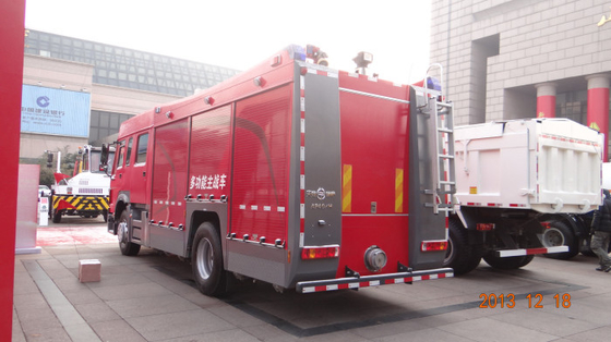 20CBM LHD 6X4 ফায়ার ফাইটিং যানবাহন, লাল নিরাপত্তা জরুরী ফেনা ফায়ার ট্রাক
