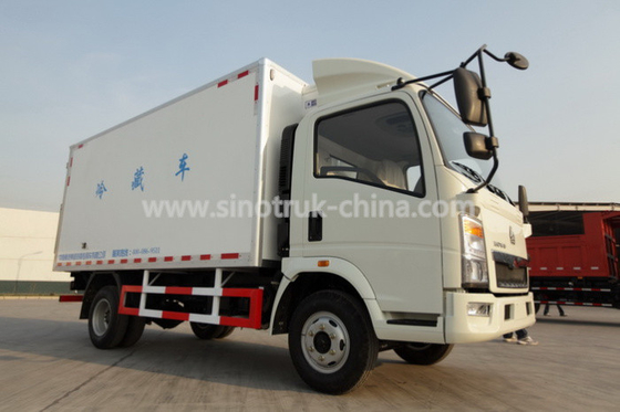 10T হাল্কা দায়িত্ব টেকসই ফ্রিজার বক্স ট্রাক 4x2 মাংস ও দুধ পরিবহন জন্য