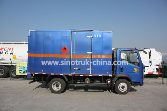 116HP মাল্টি রঙ হালকা দায়িত্ব বাণিজ্যিক ট্রাক, হাও 4 * 2 হালকা ঘন ভ্যান ট্রাক