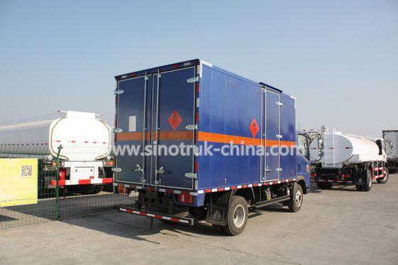 116HP মাল্টি রঙ হালকা দায়িত্ব বাণিজ্যিক ট্রাক, হাও 4 * 2 হালকা ঘন ভ্যান ট্রাক