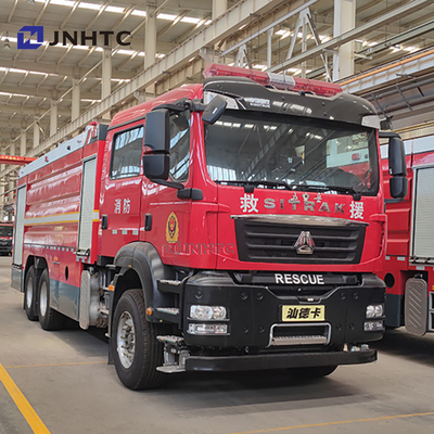 HOWO 18m উচ্চ স্প্রে আর্ম 4x2 12000l বড় প্রবাহ ফায়ার রেসকিউ ফায়ার ট্রাক বিক্রয়