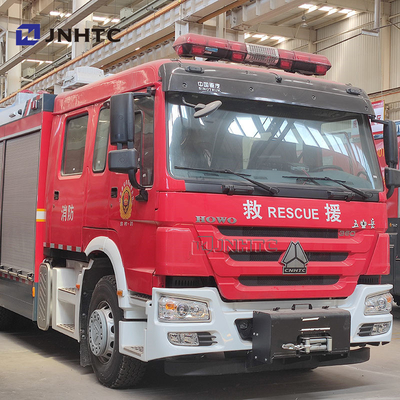 HOWO 18m উচ্চ স্প্রে আর্ম 4x2 12000l বড় প্রবাহ ফায়ার রেসকিউ ফায়ার ট্রাক বিক্রয়
