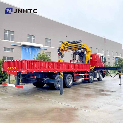 চীন হাওও 6x4 380hp ফোল্ডিং আর্ম ক্রেন কার্গো ট্রাক সহ 14/ 16 টন টেলিস্কোপিক বুম মাউন্ট ক্রেন ভাল দাম