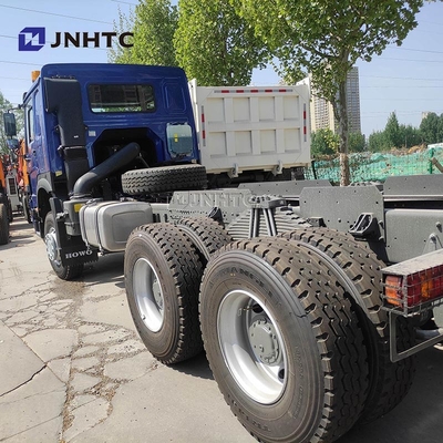 নতুন HOWO 6X4 টিপার ট্রাক চ্যাসি 400HP 10 চাকা ব্লু ডাম্প ট্রাক চ্যাসি