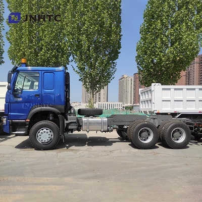 নতুন HOWO 6X4 টিপার ট্রাক চ্যাসি 400HP 10 চাকা ব্লু ডাম্প ট্রাক চ্যাসি