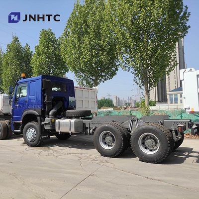 নতুন HOWO 6X4 টিপার ট্রাক চ্যাসি 400HP 10 চাকা ব্লু ডাম্প ট্রাক চ্যাসি