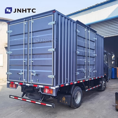 চীন লাইট ট্রাক HOWO ভ্যান ট্যাঙ্ক কার্গো 4X2 116hp 6 চাকা বক্স ট্রাক বিক্রয়ের জন্য
