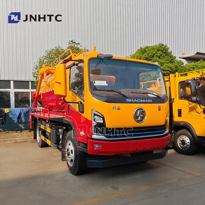 শ্যাকম্যান ভ্যাকুয়াম নিকাশী নিষ্কাশন ট্রাক 4x2 নিকাশী ট্যাঙ্ক ট্রাক উচ্চ চাপ জল পরিষ্কারের সাথে সেপটিক ট্যাঙ্ক ট্রাক বিক্রয়