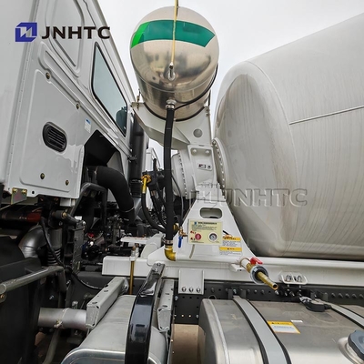 HOWO কংক্রিট মিশ্রণ ট্রাক 6x4 380hp10 চাকা ক্ষমতা সিমেন্ট মিশ্রণ ট্রাক মাউন্ট কংক্রিট মিশ্রণকারী পাম্প ট্রাক